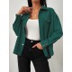 High Low Flap Details Corduroy Shacket High Low Flap Details Corduroy Shacket