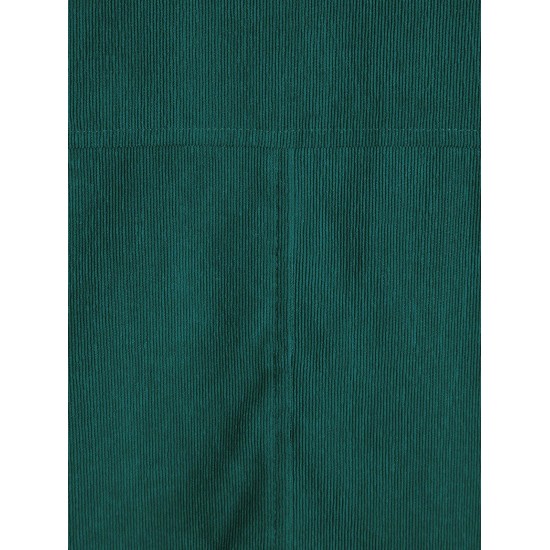 High Low Flap Details Corduroy Shacket High Low Flap Details Corduroy Shacket