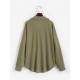 Drop Shoulder Waffle Pocket Shacket Drop Shoulder Waffle Pocket Shacket