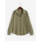 Drop Shoulder Waffle Pocket Shacket Drop Shoulder Waffle Pocket Shacket