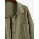 Drop Shoulder Waffle Pocket Shacket Drop Shoulder Waffle Pocket Shacket