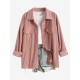 Women's Daily Solid Color Single Breasted Flap Detail Corduroy Shirt Jacket Shacket Women's Daily Solid Color Single Breasted Flap Detail Corduroy Shirt Jacket Shacket