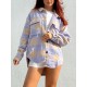 Plaid Wool Blend Flap Pocket Tunic Shacket Plaid Wool Blend Flap Pocket Tunic Shacket