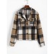 Plaid Check Flap Pocket Shacket Plaid Check Flap Pocket Shacket