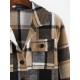 Plaid Check Flap Pocket Shacket Plaid Check Flap Pocket Shacket