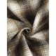 Women's Turn Down Collar Pocket Design Plaid Print Single-breasted Woolen Crop Jacket Women's Turn Down Collar Pocket Design Plaid Print Single-breasted Woolen Crop Jacket