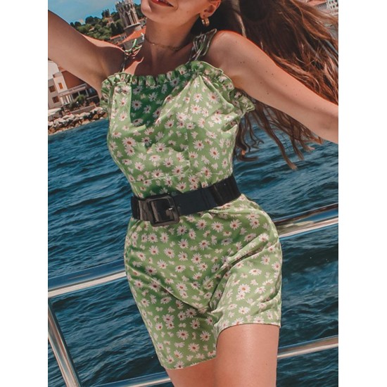 Daisy Print Mini Cami Dress Daisy Print Mini Cami Dress
