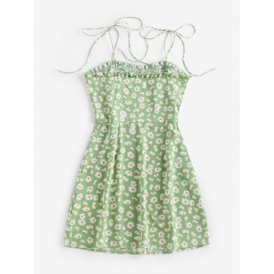 Daisy Print Mini Cami Dress Daisy Print Mini Cami Dress