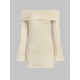 Women's Sexy Party Fuzzy Knitted Foldover Off Shoulder Solid Color Long Sleeve Mini Bodycon Dress Women's Sexy Party Fuzzy Knitted Foldover Off Shoulder Solid Color Long Sleeve Mini Bodycon Dress