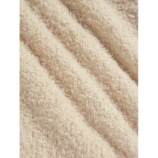 Women's Sexy Party Fuzzy Knitted Foldover Off Shoulder Solid Color Long Sleeve Mini Bodycon Dress Women's Sexy Party Fuzzy Knitted Foldover Off Shoulder Solid Color Long Sleeve Mini Bodycon Dress
