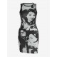 Slinky Figure Printed Mini Tank Dress Slinky Figure Printed Mini Tank Dress