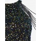 Sequined Chain Beads Bodycon Party Vegas Dress Sequined Chain Beads Bodycon Party Vegas Dress