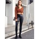 Loose V Neck Cropped Knitwear Loose V Neck Cropped Knitwear