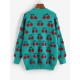 Cherry Button Up Dual Pocket Cardigan Cherry Button Up Dual Pocket Cardigan