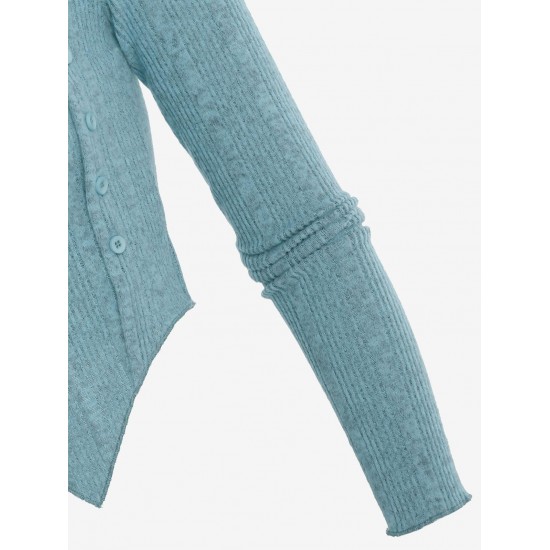Choker Design Fuzzy Ribbed Asymmetrical Knitwear Choker Design Fuzzy Ribbed Asymmetrical Knitwear
