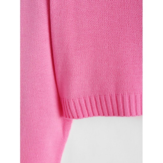 Quarter Zip Colorblock Cropped Sweater Quarter Zip Colorblock Cropped Sweater