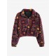 Christmas Snowflake Tribal Half Zip Teddy Sweatshirt Christmas Snowflake Tribal Half Zip Teddy Sweatshirt