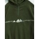 Women's Polar Fleece Letter Mountain Embroidered Quarter Zip Daily Casual Pullover Hoodie Women's Polar Fleece Letter Mountain Embroidered Quarter Zip Daily Casual Pullover Hoodie
