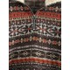 Tribal Ethnic Aztec Printed Faux Shearling Collar Quarter Zip Sweatshirt Tribal Ethnic Aztec Printed Faux Shearling Collar Quarter Zip Sweatshirt